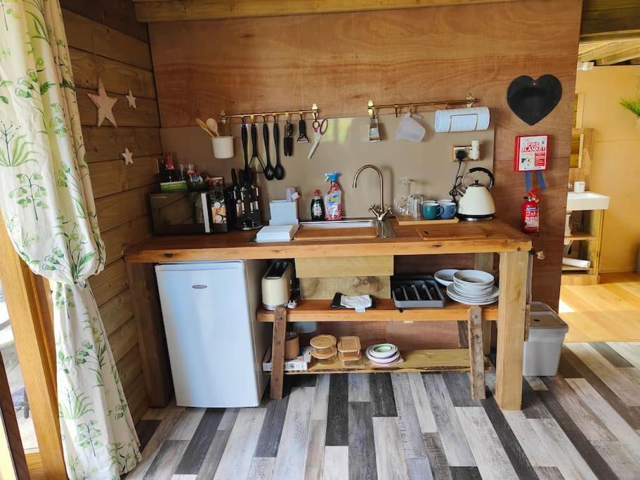 Little Swelle Cabin With Awesome Sea Views Poundstock Dış mekan fotoğraf